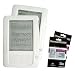 White Color (2 Packs) Amazon Kindle 2 E-Book Reader Silicone Rubber Skin Case + 2 Packs FREE Kindle2 Anti Scratch LCD Screen Protectors