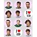 12 One Direction rice paper fairy / cup cake 40mm toppers pre cut decoration Look out For our Matching Cupcake Wraps