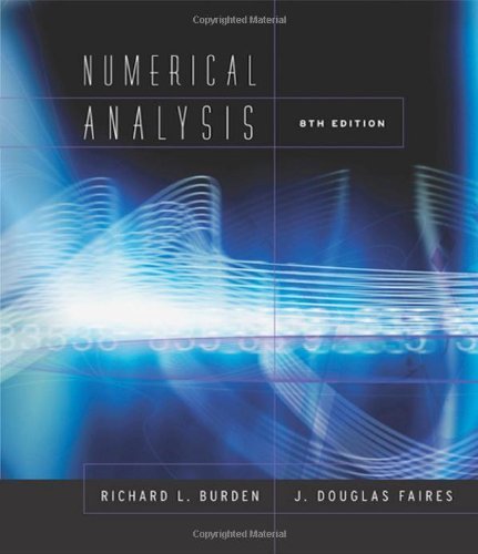 By Richard L. Burden Numerical Analysis (8th Eighth Edition) [Hardcover]