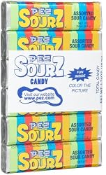 PEZ Sourz Candy Refills, 6-Count Packages (Pack of 12)