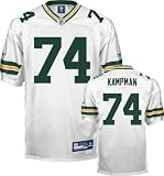 Aaron Kampman Jersey: Reebok Authentic White #74 Green Bay Packers Jersey - 56