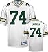 Aaron Kampman Jersey: Reebok Authentic White #74 Green Bay Packers Jersey - 56