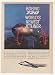 1960 Boeing 720 Jetliner Ground Crewman Signal Photo Print Ad