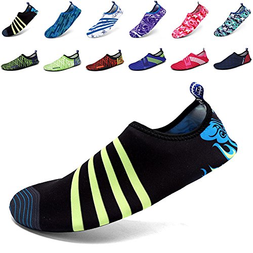 EQUICK Men Women and Kids' Quick-Dry Sports Water Shoes Aqua Socks with Holey Ventilation Sole