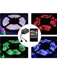 Musical Instruments: Dreamy Lighting 5050 SMD 16.4ft 5 Meter 300LEDs RGB Flexible Waterproof Strip Lighting with 20keys Music Sound Controller infrared remote and 12V 5A Power Supply - Dreamy Lighting