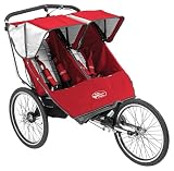 Baby Jogger 2007 Performance 20 Double Stroller - Red/Silver