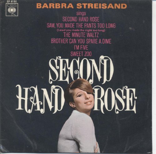 Original album cover of Second Hand Rose by Barbra Streisand
