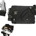 ELEPHANT Laptoptasche JACK BAG Canvas Notebooktasche [ 15,4 Zoll: max. 38 x 28 cm ] Messenger Schultertasche / SCHWARZ