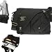 ELEPHANT Laptoptasche JACK BAG Canvas Notebooktasche [ 15,4 Zoll: max. 38 x 28 cm ] Messenger Schultertasche / SCHWARZ