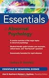 Essentials of Abnormal Psychology (Essentials of Behavioral Science)