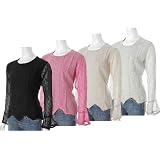 Cute Options Embroidered Bell Sleeve Blouse