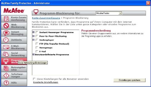 McAfee Family Protection - 3 User (Download-Version)