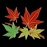彩蒔絵本舗 京の彩蒔絵転写シール「紅葉」  L-MH
