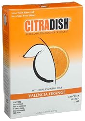 Citra Dish Automatic Dishwashing Detergent, Powder, Valencia Orange, 45-Ounce Boxes (Pack of 12)