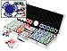 Premium 500 Real Clay No Metal Insert 11.5 gram Crown Wheatear Poker Chips Set, w/6 Dealer Buttons, 5 Unique Poker Dice & 2 Decks of Cards