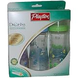 Playtex Drop-Ins System Decorated Nursers with Slow Flow Nipples, 8oz Bottles - 3 pack - boy colors