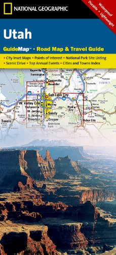 National Geographic Guide Map Utah