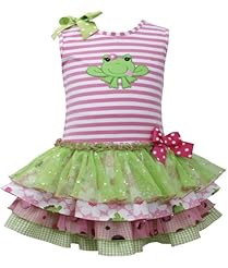 Girls Sleeveless  Embroidered Tiered Applique Dropped   Waistline Striped Print Dots Print Cotton/Polyester/Spandex/Knit  Dress With a Bow(s)