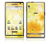 Motorola Droid A855 Decal Vinyl Skin - Yellow Flowers