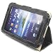 Snugg Galaxy Tab Leather Case Cover and Flip Stand for the Samsung Galaxy Tablet 7.0 (Black)