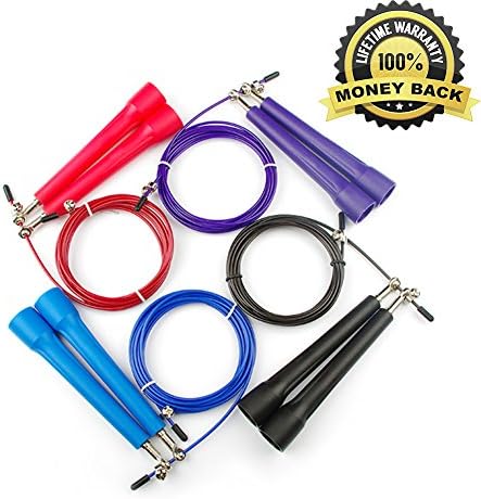 Jump Rope 10 Ft Crossfit Speed Adjustable Rope for Fitness Workout Exercise Double Unders
