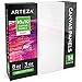 Arteza Painting Canvas Panels, 10x10, Pack of 14, Primed White, 100% Cotton with Recycled Board Core, for Acrylic, Oil, Other Wet Or Dry Art Media, for Artists, Hobby Painters, Kids