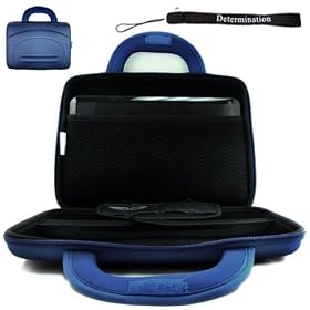 Kroo Blue Cube Case Carrying Bag Sleeve for Acer Aspire One AOD150- 1165 1920 1577 1669 Black Blue 8.9 inch 10.1 inch Netbook Case + Determination Hand Strap