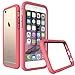 iPhone 6s Case, RhinoShield [CrashGuard] 11 ft Shock Absorption Thin Bumper Case with Lifetime Warranty & FREE Back Transparent Skin. Slim Heavy Duty Protection. Also for iPhone 6 - Coral Pink