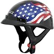 AFX Freedom Adult FX-70 Harley Touring Motorcycle Helmet w/ Free B&F Heart Sticker - Black