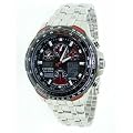 Citizen JY0100-59E Gents Royal Air Force Red Arrows Radio Controlled Atomic World Time Chronograph Stainless Steel Bracelet Red Trimmings Watch
