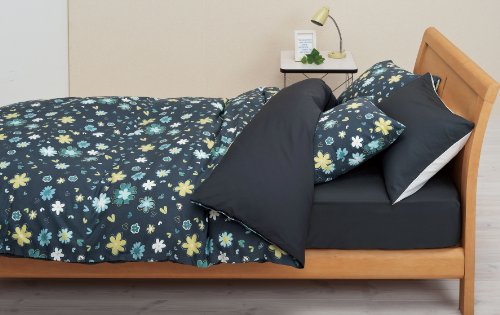 西川 リビング 掛けふとんカバー MEE ME32 150×210cm シングル グレー　　　 2187-82134