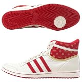 adidas Top Ten Hi Sleek Cream Womens Athletic Inspired Shoes - 014703