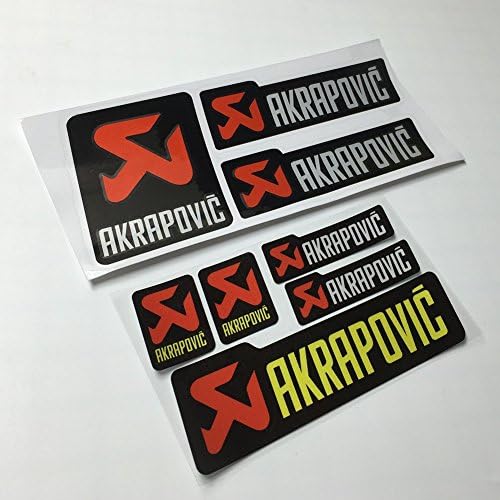 Pack of 2pcs ar Styling Logo Brand AKRAPOVIC Scorpion Car Sticker Decals Reflective