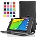 MoKo Google New Nexus 7 FHD 2nd Gen Case - Slim-Fit Multi-angle Stand Cover Case BLACK (With Smart Cover Auto Wake / Sleep Feature)