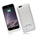 BSWHW Slim Rechargeable Power Bank 3500mAh External Battery Charger Powered Backup Pack for iphone 6 Built-in Portective 4.7inch Case (White)
