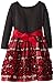 Bonnie Jean Little Girls' Dress Drop Waist Red Plaid Bonaz Skirt