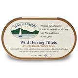 Bar Harbor Herring Fillets, Stone Ground Mustard, 6.7 Ounce Cans (Pack of 12)