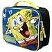 Nickelodeon Spongebob Squarepants Lunch Box - Insulated Lunch Bag - Long Shoulder Strap and Handle, Black