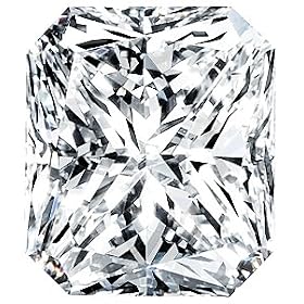 Certified Diamond (Radiant, Very Good cut, .73 carats, F color, VVS2 clarity)