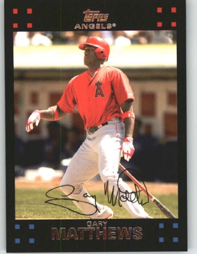 2007 Topps #25 Gary Matthews - Los Angeles Angels (Baseball Cards)