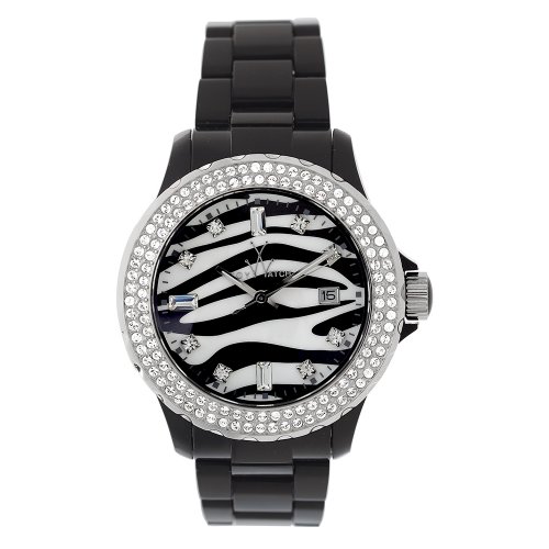 Toy Watch Women's TZ52001-BK Zebra Diamond Collection Watch