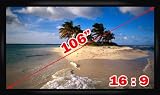 Antra 106" 16:9 Fixed Projector Projection Screen Matte White