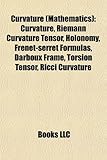 Curvature (Mathematics): Curvature, Riemann Curvature Tensor, Holonomy, Frenet-Serret Formulas, Darboux Frame, Torsion Tensor, Ricci Curvature-