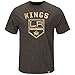 Majestic Men's NHL Athletics Los Angeles, Kings Hours Fashion Tops, Hyper Charcoal Slub, X-Large