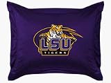 Louisiana State (LSU) Tigers Coordinating Pillow Sham from The Locker Room Collection by Kentex