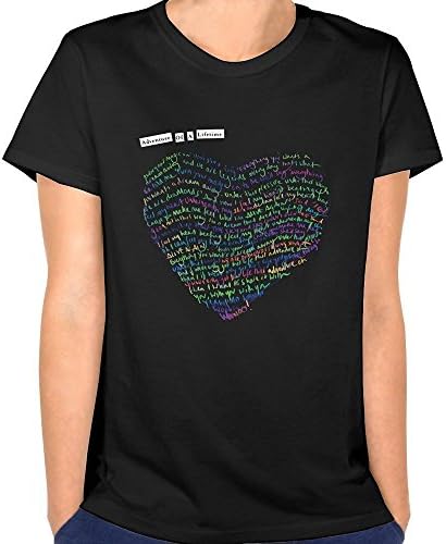 Women's Coldplay Adventure Of A Lifetime Lyrics T-shirt Black