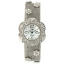 Charles Winston Collection Women's Fashion Mesh Flower Watch #WS0288-CZ