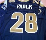 Marshall Faulk autographed St. Louis Rams Reebok authentic jersey