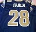 Marshall Faulk autographed St. Louis Rams Reebok authentic jersey