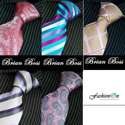 Brand New Designer B. Boss Five Silk Mens Necktie for Working Days Use 004